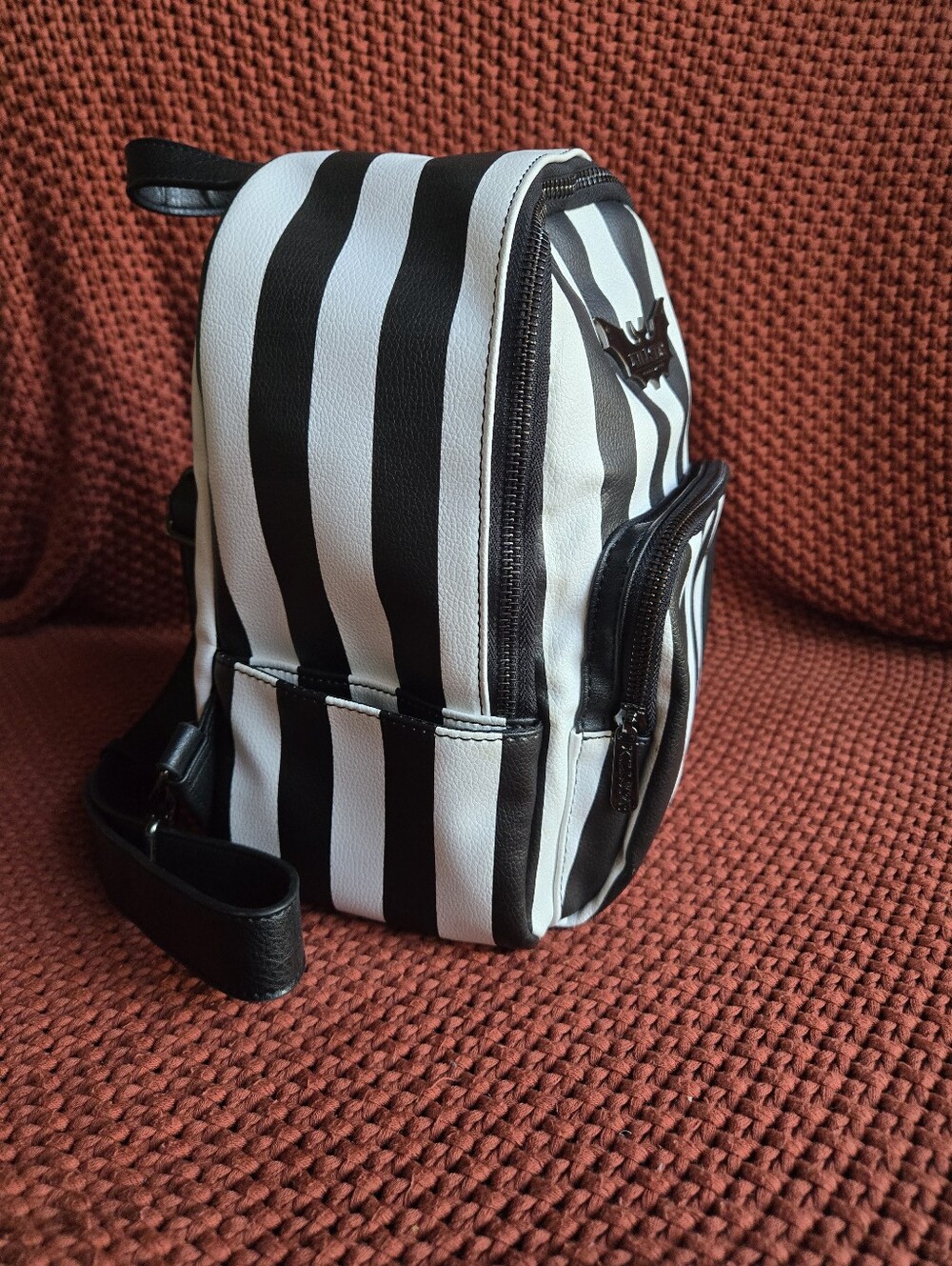 Killstar Rails Mini Stripe Backpack - Picture 2 of 5